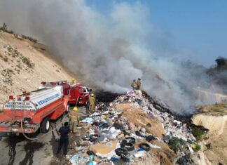 Se incendia el basurero de Chilpancingo