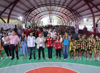Inaugura Evelyn Salgado la rehabilitación integral del Polideportivo de Chilpancingo