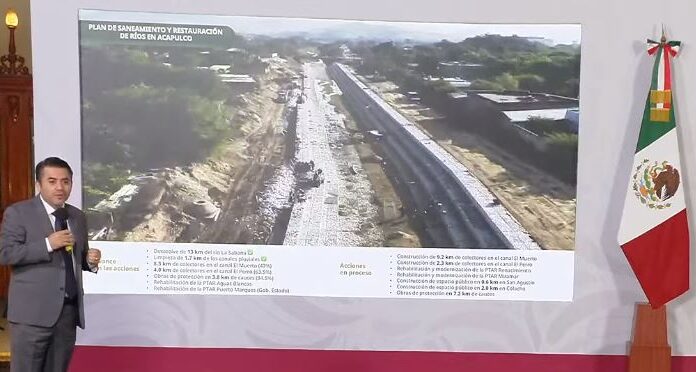 CONAGUA desazolva el río La Sabana, rehabilita plantas tratadoras dentro del plan «Acapulco se transforma contigo»