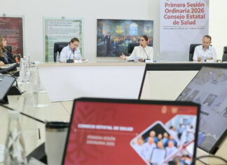 Evelyn Salgado encabezó la sesión del Consejo Estatal de Salud 2026