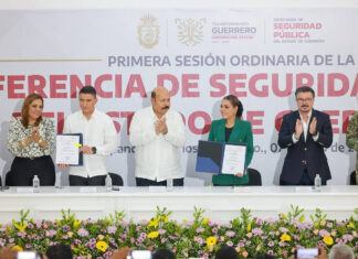 Evelyn Salgado firma convenios para consolidar el desarrollo policial de las instituciones municipales
