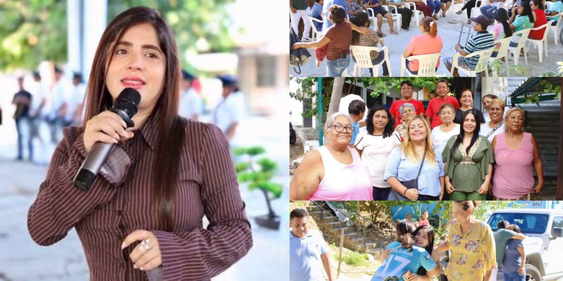 Yoloczin Domínguez pisa fuerte en las colonias; fortalece su ruta rumbo a Acapulco