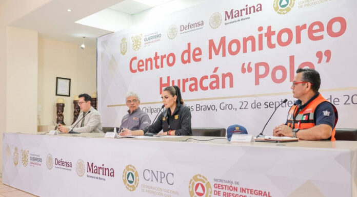 Guerrero mantiene monitoreo y acciones preventivas por el huracán Polo: Evelyn Salgado