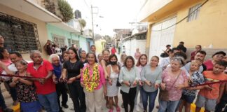 Cumple Abelina López con obras viales en Miguel Alemán y Centro por casi 7 mdp
