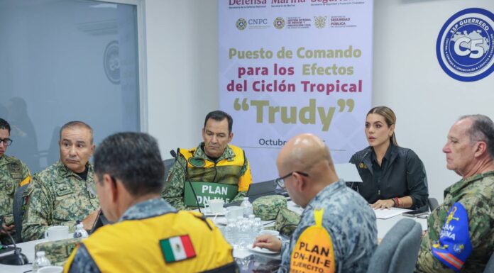 Llama Evelyn Salgado a la población a no confiarse y no bajar la guardia ante lluvias del huracán Trudy
