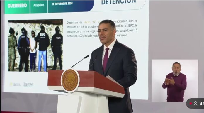Omar Harfuch agradece a Evelyn Salgado resultados en materia de seguridad en Guerrero